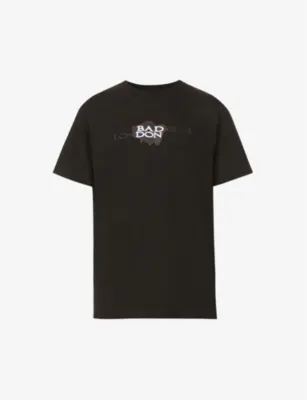 BADDEST SKATE SHOP London Map graphic-print cotton-jersey T-shirt
