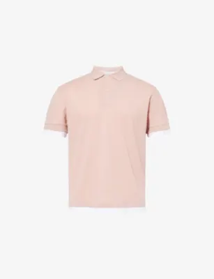 7 FOR ALL MANKIND Double-Layer Collared Cotton Polo Top