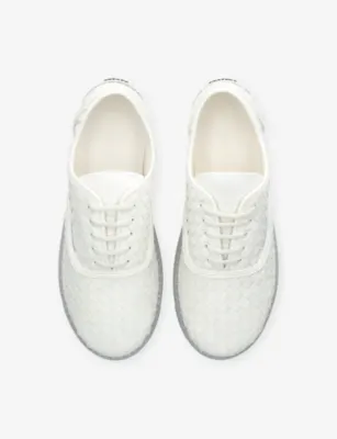 BOTTEGA VENETA Serena Leather Trainers - EUR 46 / 12 UK MEN in White, additional product view 2