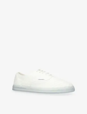 BOTTEGA VENETA Serena Leather Trainers - EUR 46 / 12 UK MEN in White, additional product view 3