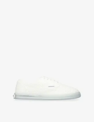 BOTTEGA VENETA Serena Leather Trainers - EUR 46 / 12 UK MEN in White – Mens | Trainers | Lace up trainers
