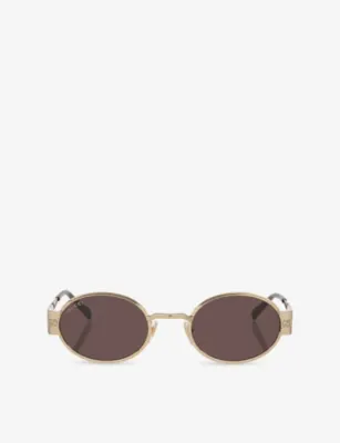GUCCI GG1854S Round-Frame Metal Sunglasses