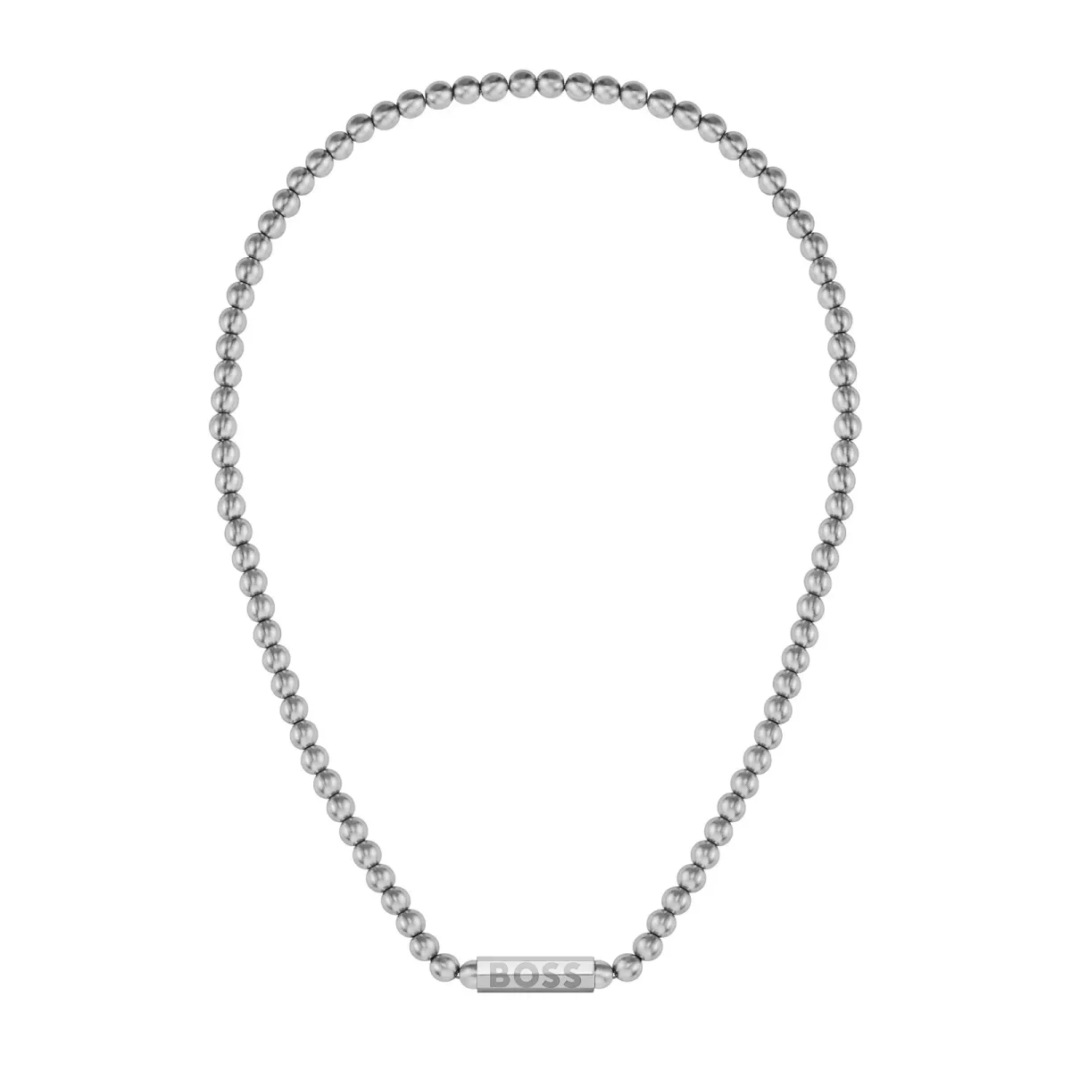 BOSS Gents BOSS Stainless Steel Sphere Beaded Necklace