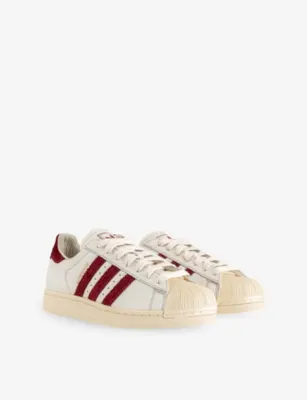 ADIDAS Superstar II Leather Trainers - 8.5 in OFF WHITE RUST RED WARM, additional product view 3