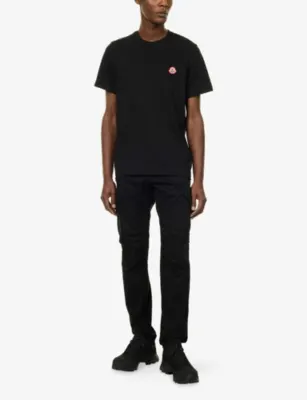 MONCLER Emerized Logo-Print Short-Sleeve T-Shirt detail 2