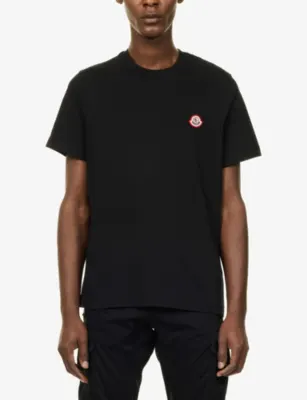 MONCLER Emerized Logo-Print Short-Sleeve T-Shirt detail 3