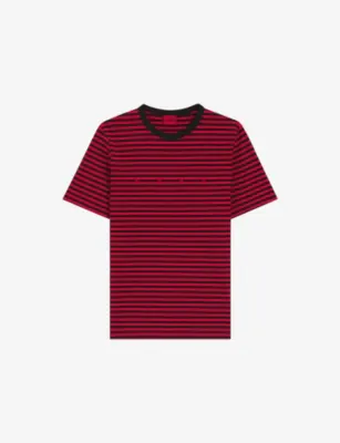 HUGO Striped Relaxed-Fit Cotton-Jersey T-Shirt
