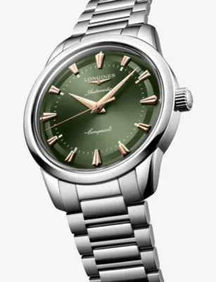 LONGINES L1.650.4.02.6 Conquest Heritage Stainless-Steel Automatic Watch detail 2