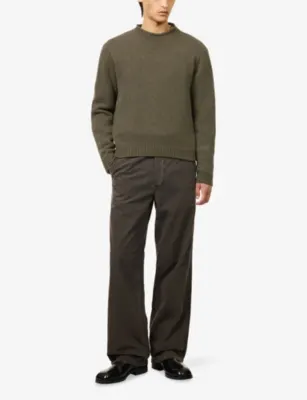 THE ROW Markhim Mock-Neck Cashmere Jumper detail 2
