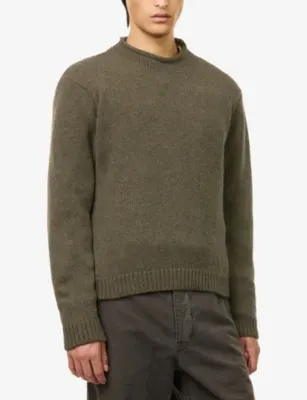 THE ROW Markhim Mock-Neck Cashmere Jumper detail 3