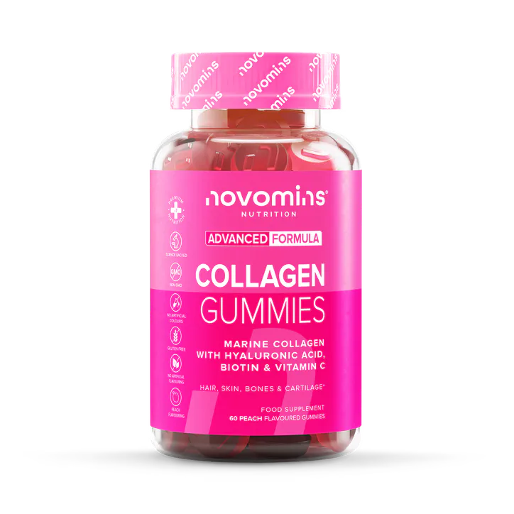 Novomins Collagen Peach Flavoured 60 Gummies