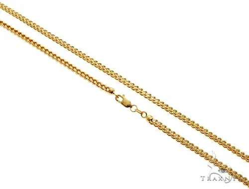 JALGAS - AMERICAS GOLD 14K Yellow Gold Hollow Franco Chain 2.5mm 64432 in 22 Inches – Chain