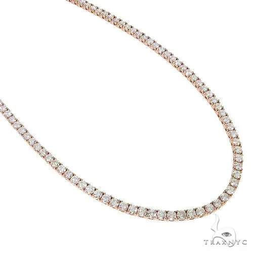 AHMED - MOON JEWELRY Parcel Diamond Tennis Chain 67172 in Rose – Chain