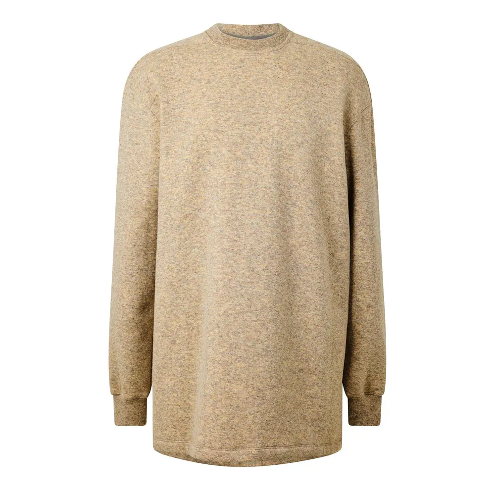 Rick Owens Jumbo Long Sleeve Tee in Natural – Clothing