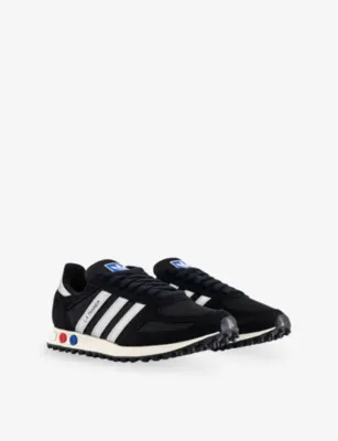 ADIDAS LA Trainer OG Woven and Suede Trainers - EUR 42 / 8 UK MEN in CORE BLACK SILVER ME, additional product view 3