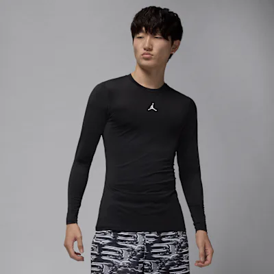 Jordan Sport Men's Dri-FIT Long-Sleeve Base Layer Top - Black/White