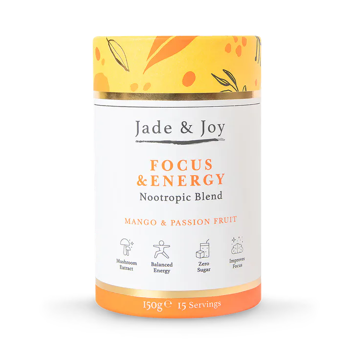 Jade & Joy Focus & Energy Nootropic Blend (Mango & Passionfruit) 150g