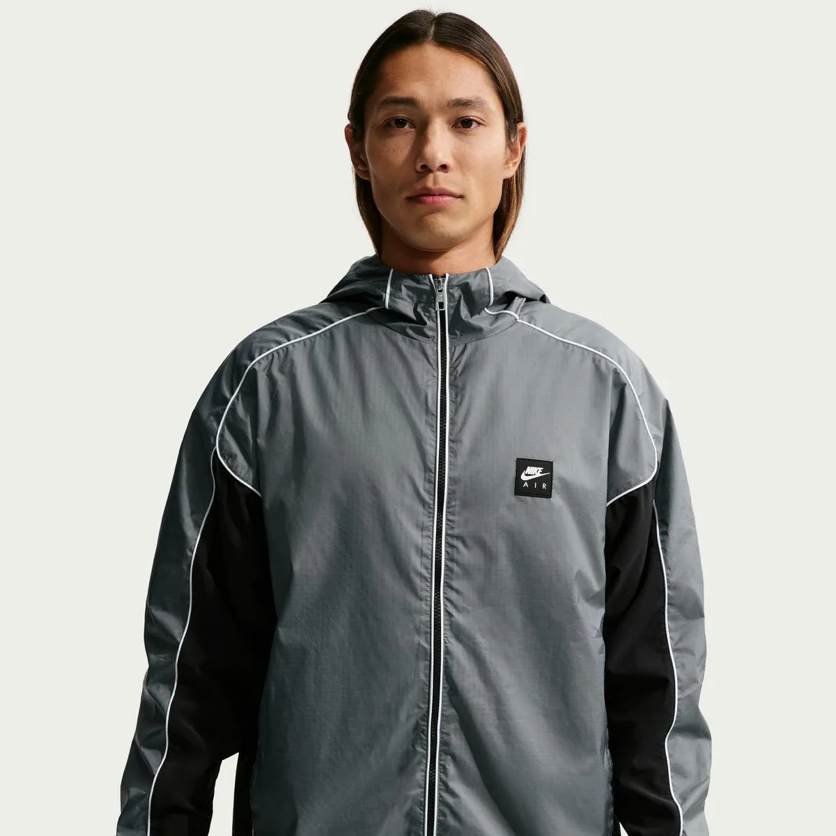 For Him Nike Men's Windbreaker in Smoke Grey – Clothing