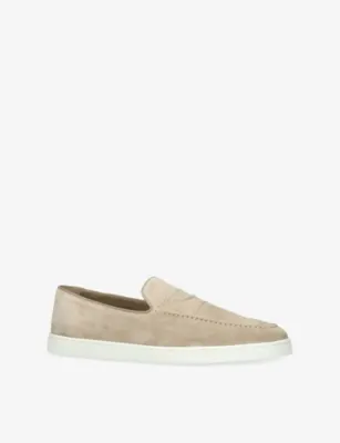 CHURCH'S Peebles Suede Loafers - EUR 44 / 10 UK MEN in Beige, additional product view 3