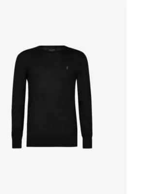 ALLSAINTS Mode Merino marl-pattern wool crew jumper - HOT CHOC BROWN