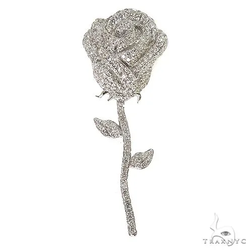 RINA - For Him CUSTOM Custom Made Diamond Rose Pendant 67714 in Rose Gold – Pendant