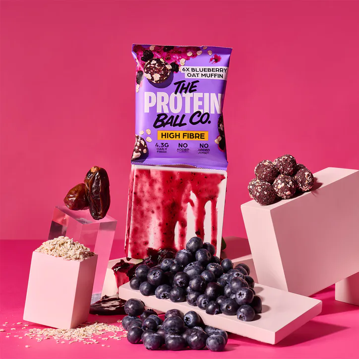 The Protein Ball Co Blueberry Oat Muffin - High Fibre detail 3