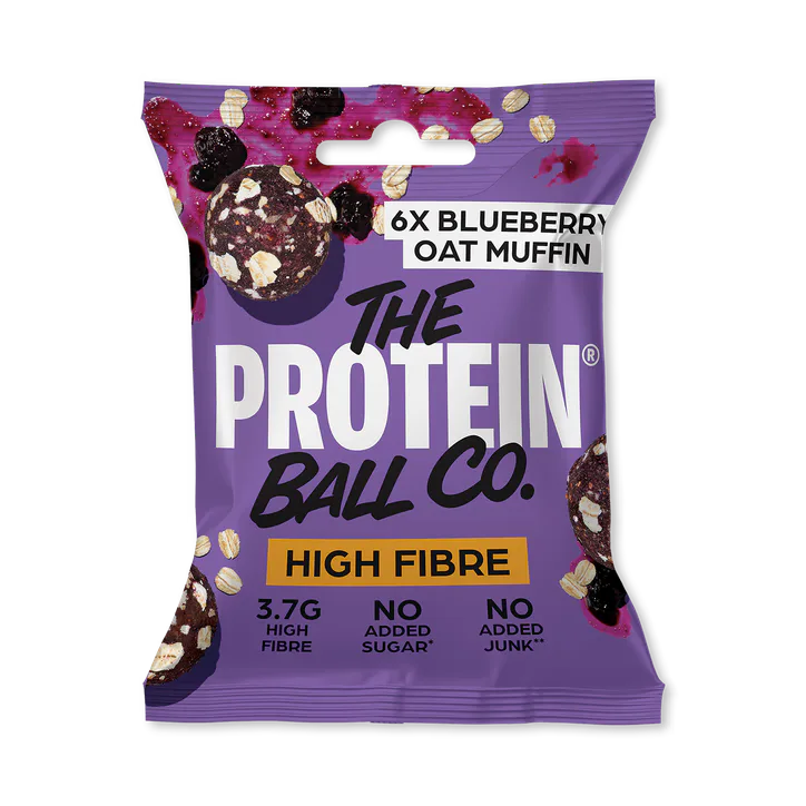 The Protein Ball Co Blueberry Oat Muffin - High Fibre