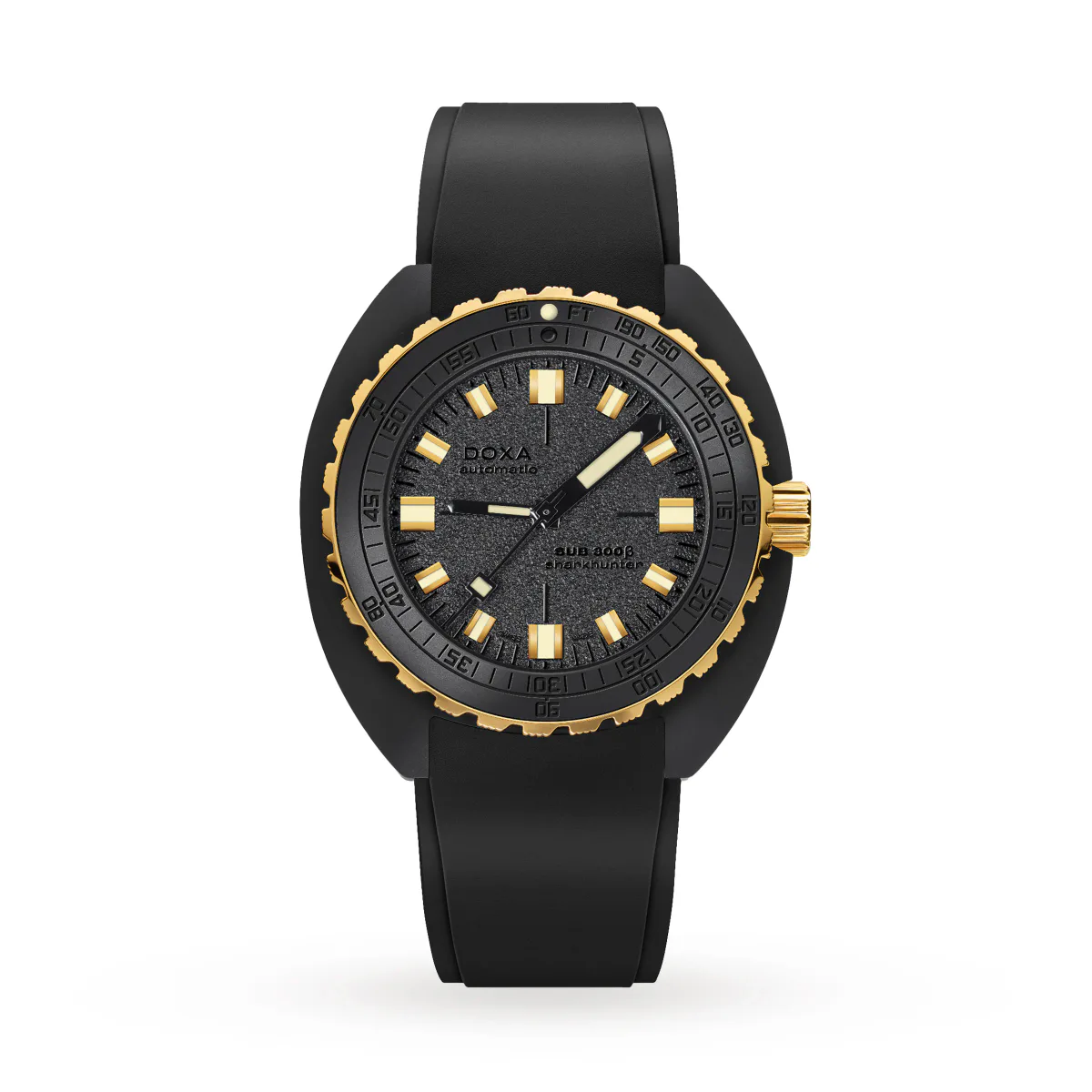 DOXA SUB 300 Beta Sharkhunter 44.5mm Mens Watch Black