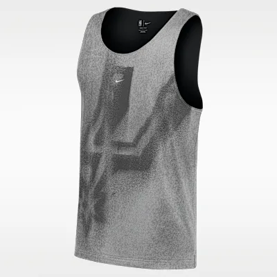 Nike San Antonio Spurs Standard Issue Nike Men's Mesh Basketball Jersey - Flat Silver/Black