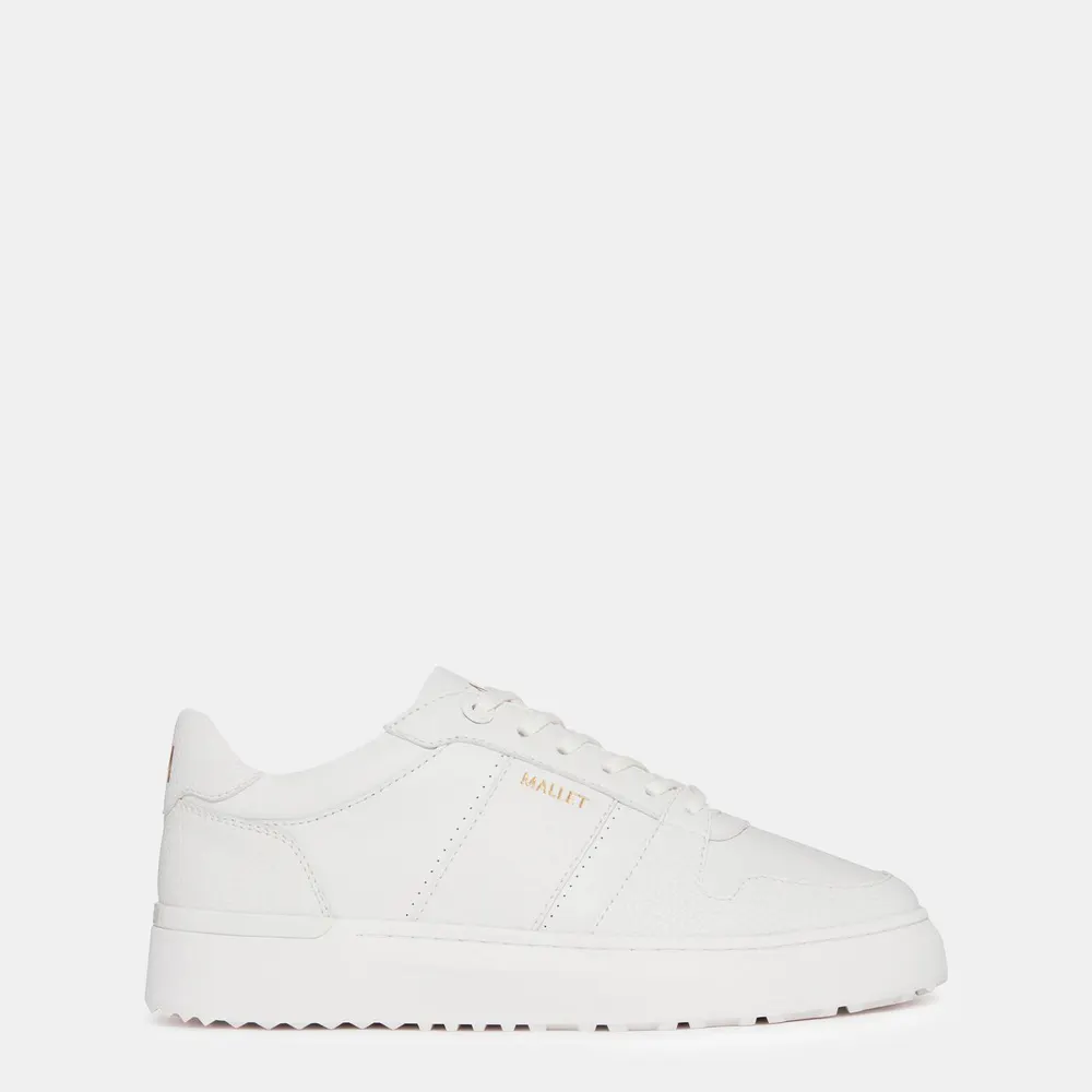 Mallet Hoxton Lite Trainers in Triple White – Footwear