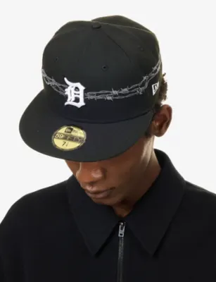 NEW ERA 59FIFTY MBL Icon Detroit Tigers Woven Baseball Cap - 7 1/2 detail 2
