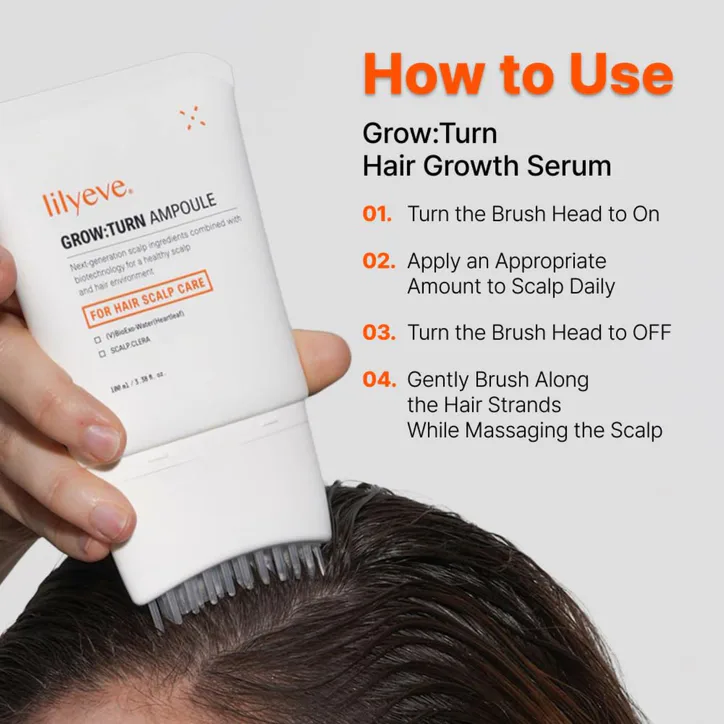 LILYEVE GrowTurn Exosome Brush Ampoule 100ml, additional product view 2