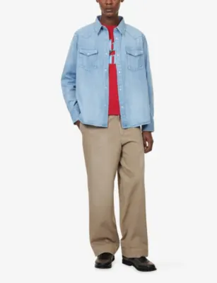 VISVIM Social Sculpture Denim Shirt in Lt.indigo, additional product view 2