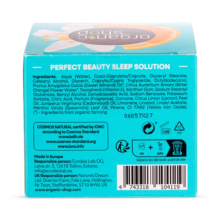 Organic Shop Orange Blossom Perfect Beauty Sleep Solution Night Face Cream 50ml detail 2
