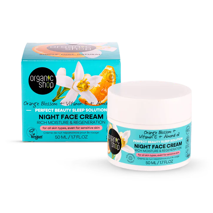 Organic Shop Orange Blossom Perfect Beauty Sleep Solution Night Face Cream 50ml