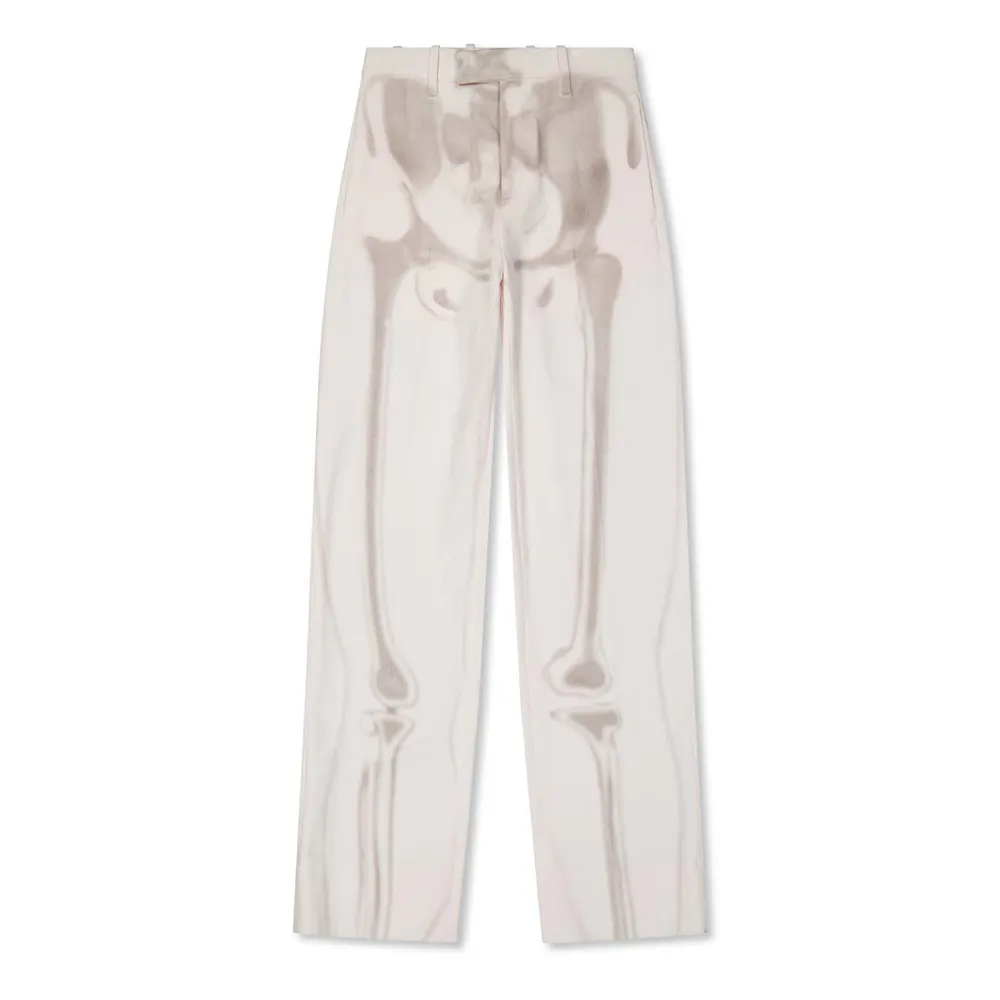 Off White Men's Body Scan Dnm Pant Skeleton Graphic Jeans