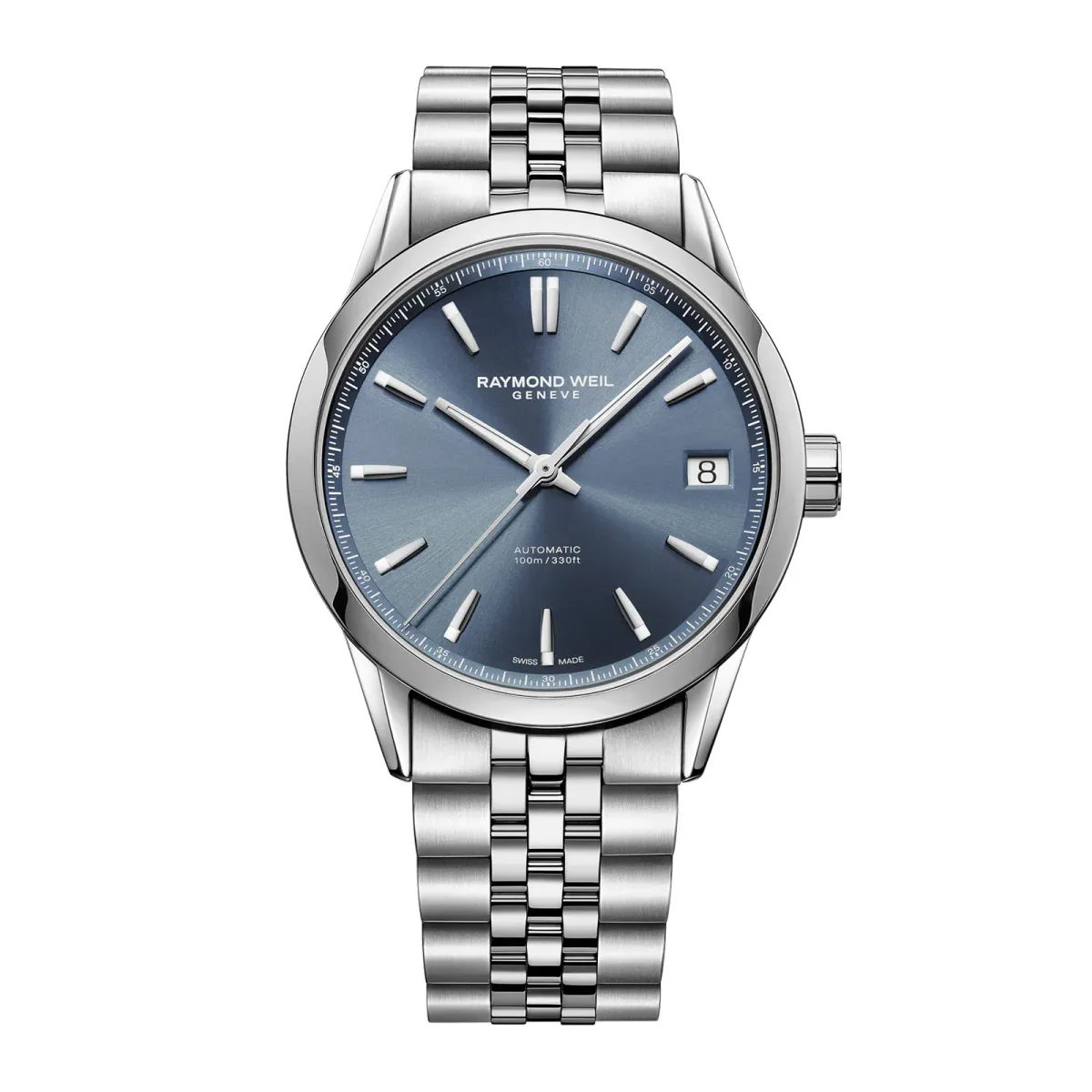 Raymond Weil Freelancer Date Blue Dial Stainless Steel 40mm Mens Watch
