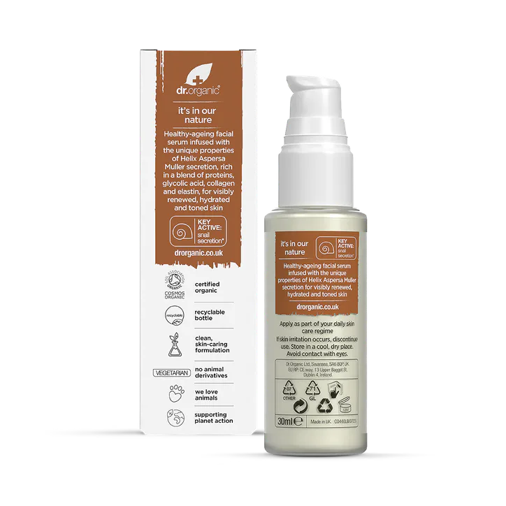 Dr Organic Healthy Ageing Snail Gel Facial Serum 30ml detail 2