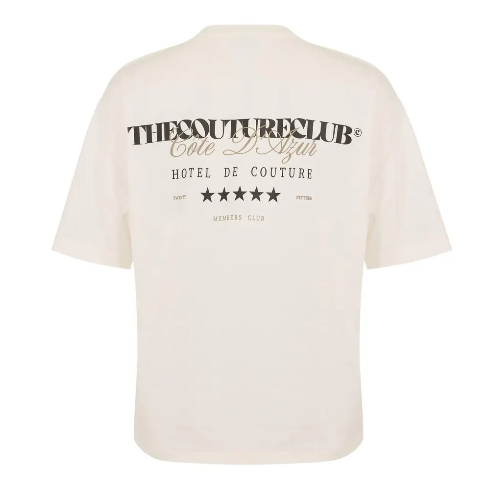 The Couture Club Men's Oversized Fit T-Shirt detail 2