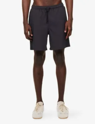PERCIVAL Rowan Seersucker Swim Shorts in NAVY, additional product view 3