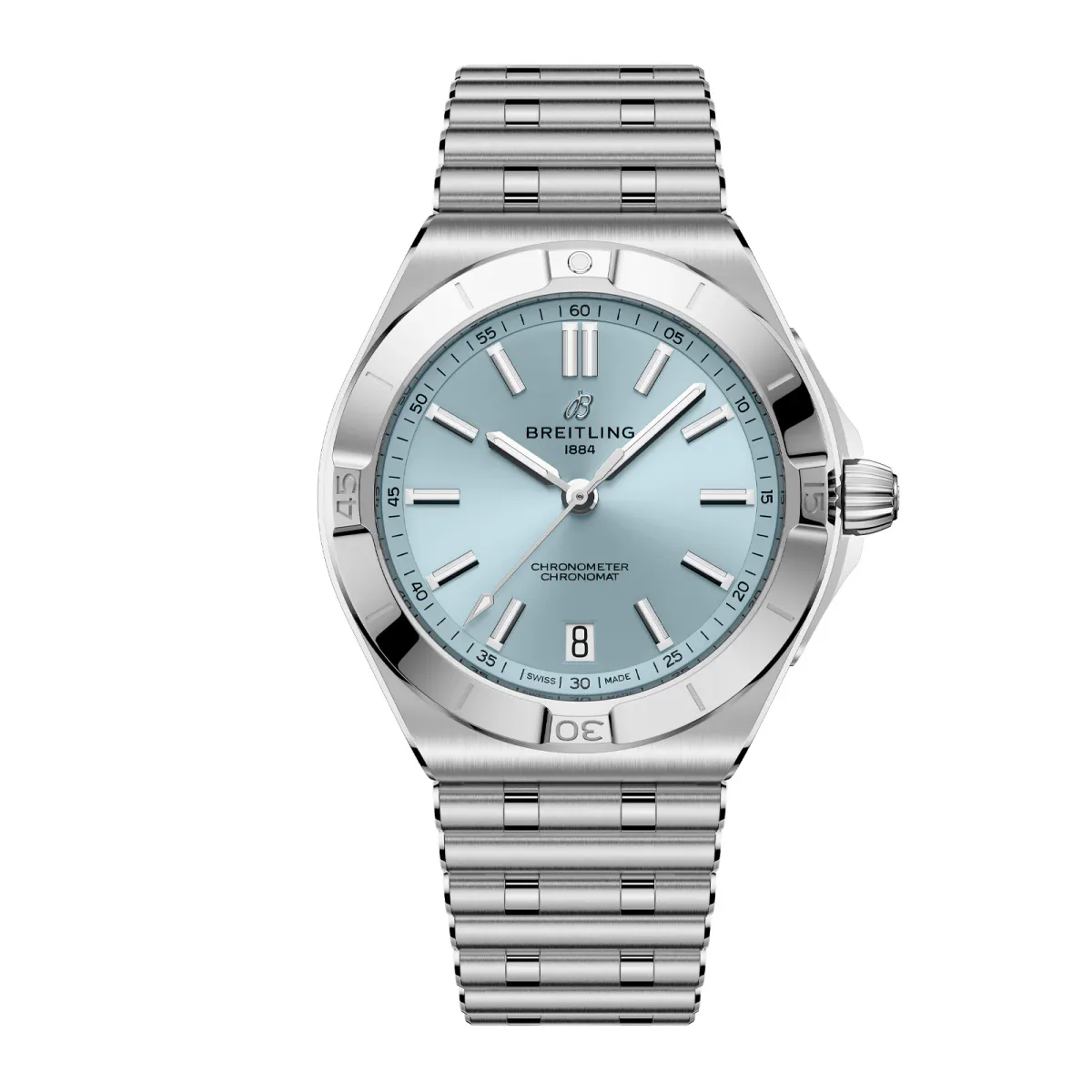 Breitling Chronomat B31 40mm Mens Watch Ice Blue