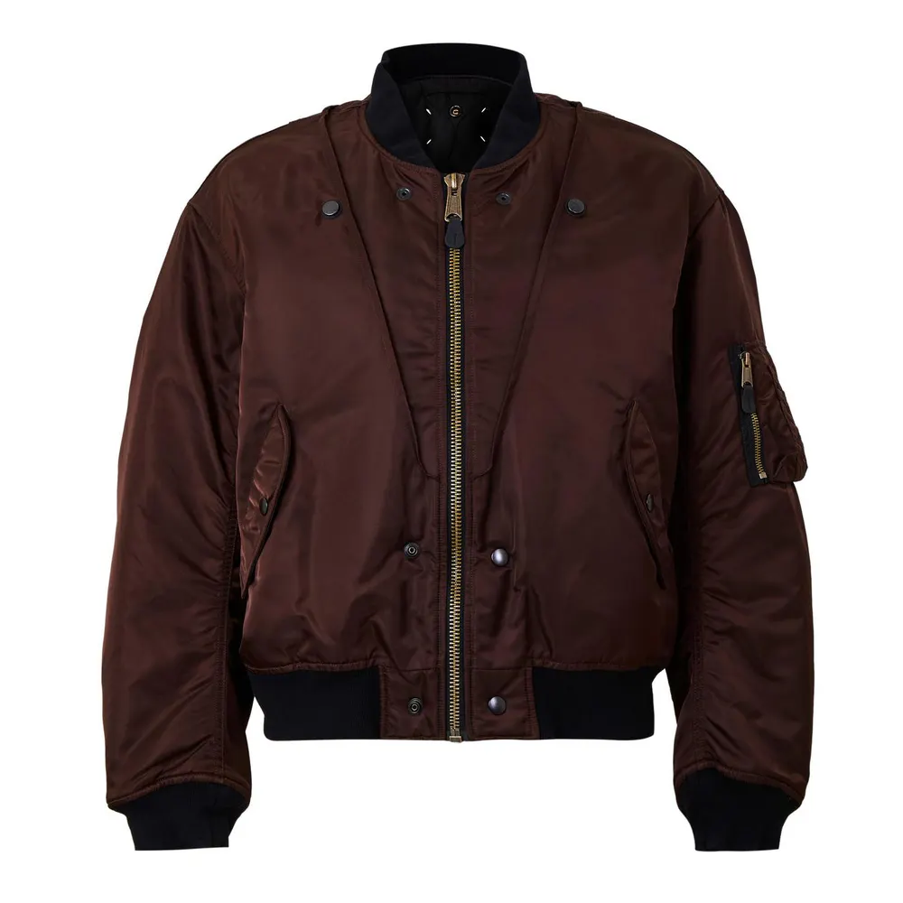 Maison Margiela Reversible Bomber in Dark Brown – Clothing