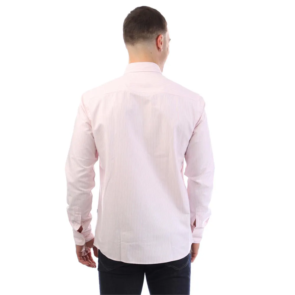 Boss H-Roan-BD-E-C1-243 Slim Fit Shirt in Pink, additional product view 3
