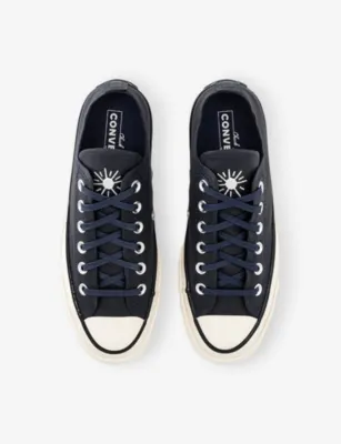 CONVERSE All Star Ox 70 Leather Trainers - 4 in NAVY EGRET BLACK, additional product view 2