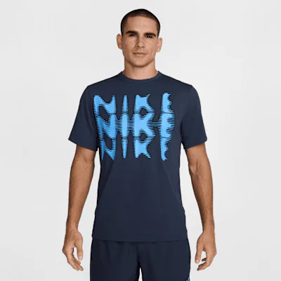 Nike Hyverse Men's Dri-FIT UV Short-Sleeve Fitness Top - Thunder Blue/Black in Thunder Blue/Black – Nike men's and unisex