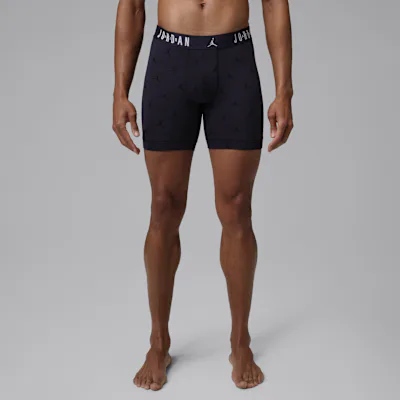 Jordan Men's Flight Cotton Essentials Boxer Briefs (3-Pack) - Obsidian