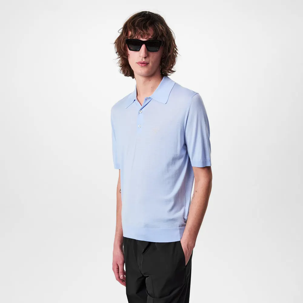 Prada Fine Wool Polo Shirt detail 3