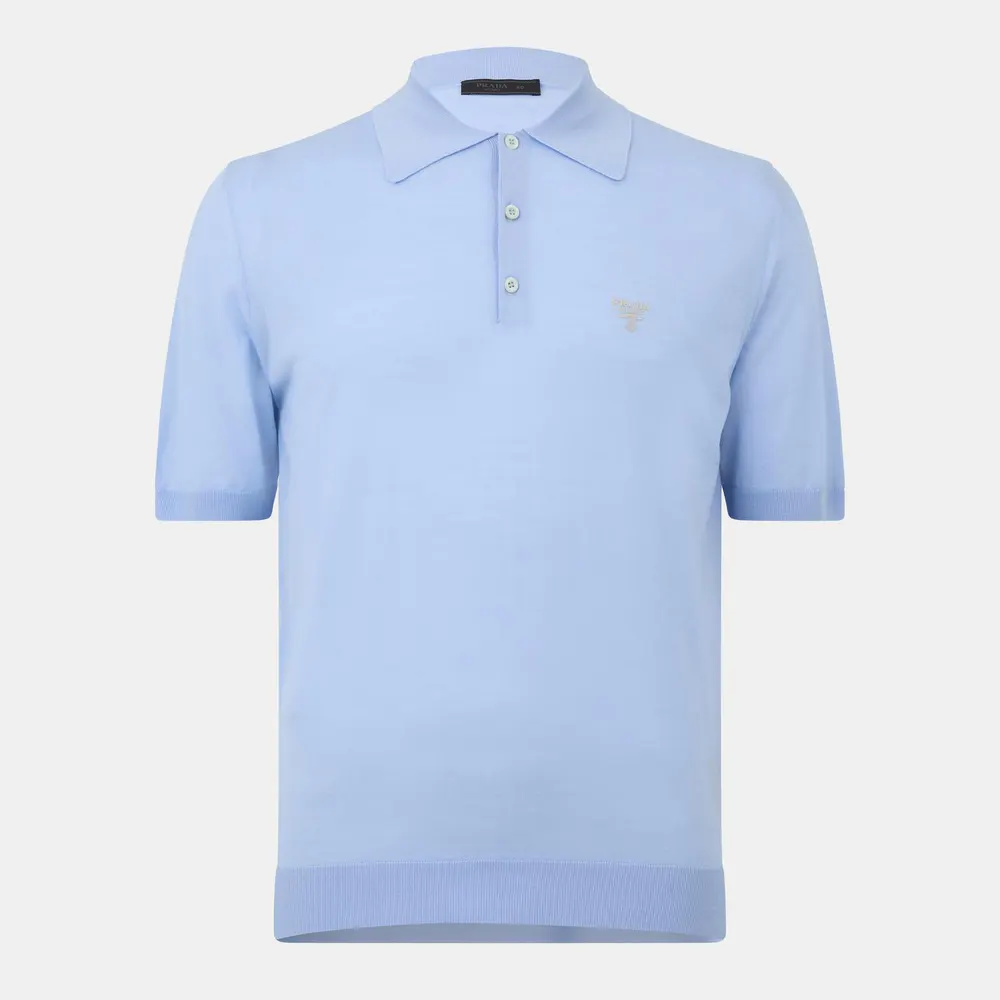 Prada Fine Wool Polo Shirt