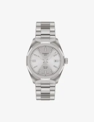 TISSOT PRC 100 Solar 34mm Stainless Steel Quartz Watch in SILVER – Jewellery & Watches | Mens luxury watches