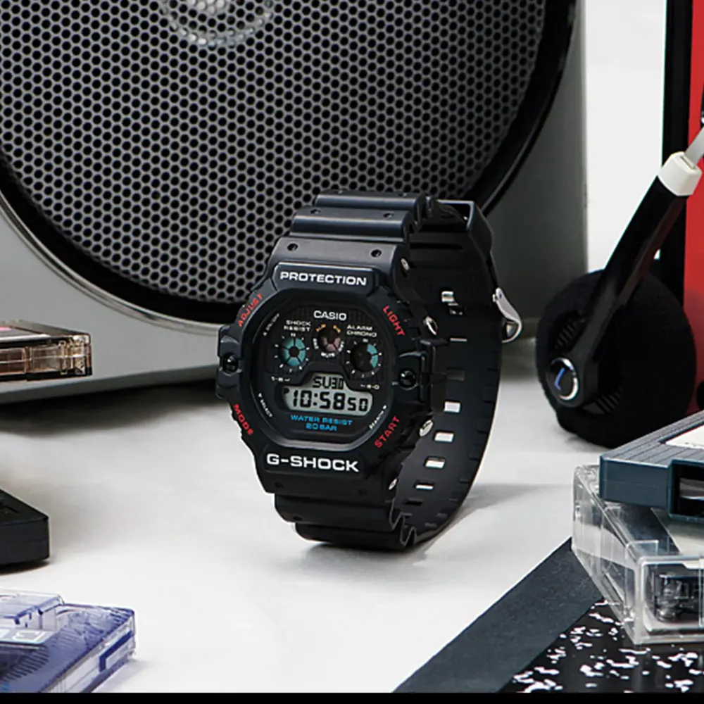 Casio G-SHOCK Digital 5900 Series 46.8mm Mens Watch Black detail 2